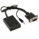 Адаптер конвертер VGA to HDMI HW-2216 