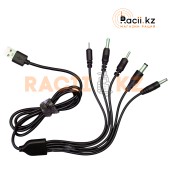 USB кабель с круглыми разъемами для зарядки 5in1 Shunyuan USB 5V